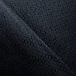 Ткань Оксфорд 300D PU Рип-Стоп СОТЫ, цвет Черный (на отрез)