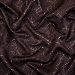 Ткань Блэкаут для штор &quot;Ледовое тиснение цвет Темно-Коричневый&quot; (на отрез)  в Нижневартовске
