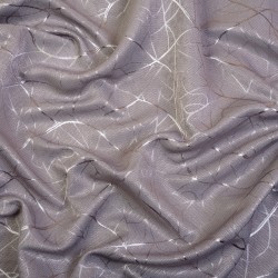 Ткань Блэкаут для штор светозатемняющая 75% &quot;Ледовое тиснение цвет Серый&quot; (на отрез)  в Нижневартовске