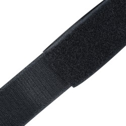 Контактная лента 25мм цвет Чёрный (велькро-липучка, на отрез)  в Нижневартовске