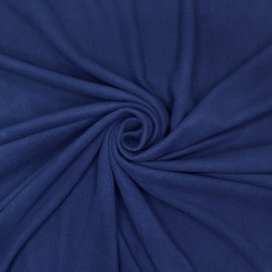 Ткань Флис Односторонний 130 гр/м2, цвет Темно-синий (на отрез)  в Нижневартовске