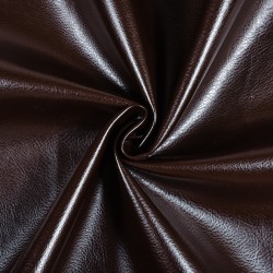 Ткань Дерматин (Кожзам) для мебели, цвет Темно-Коричневый (на отрез)  в Нижневартовске