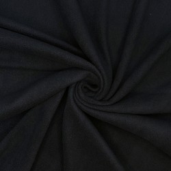 Ткань Флис Односторонний 130 гр/м2, цвет Черный (на отрез)  в Нижневартовске