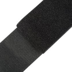 Контактная лента 100мм цвет Чёрный (велькро-липучка, на отрез)  в Нижневартовске