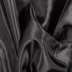 Подкладочная Таффета 190Т, цвет Черный (на отрез)  в Нижневартовске