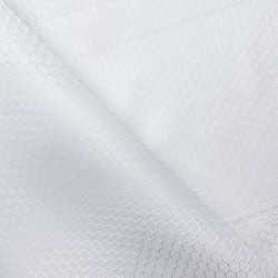 Ткань Оксфорд 300D PU Рип-Стоп СОТЫ, цвет Белый (на отрез)  в Нижневартовске