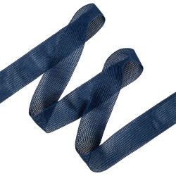 Окантовочная лента-бейка, цвет Синий 22мм (на отрез)  в Нижневартовске