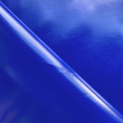 Ткань ПВХ 450 гр/м2, Синий (Ширина 160см), на отрез  в Нижневартовске