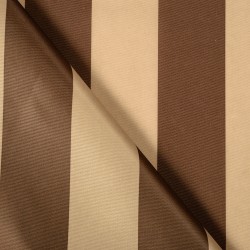 Ткань Оксфорд 300D PU, Бежево-Коричневая полоска (на отрез)  в Нижневартовске
