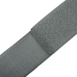 Контактная лента 50мм цвет Серый (велькро-липучка, на отрез)  в Нижневартовске