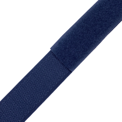 Контактная лента 25мм цвет Тёмно-Синий (Велькро-липучка), на отрез  в Нижневартовске