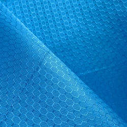 Ткань Оксфорд 300D PU Рип-Стоп СОТЫ, цвет Голубой (на отрез)  в Нижневартовске
