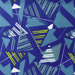 Ткань Оксфорд 210D PU, принт &quot;Лимонные треугольники&quot; (на отрез)  в Нижневартовске