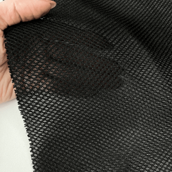 Сетка 3D трехслойная Air mesh 165 гр/м2, цвет Черный (на отрез)  в Нижневартовске